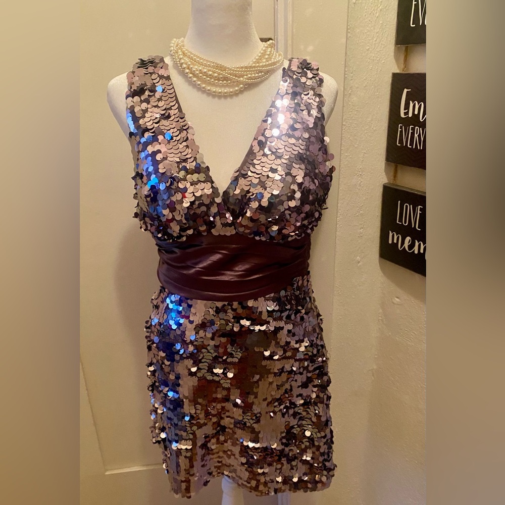 Elegant Sequin Evening Dress🌺